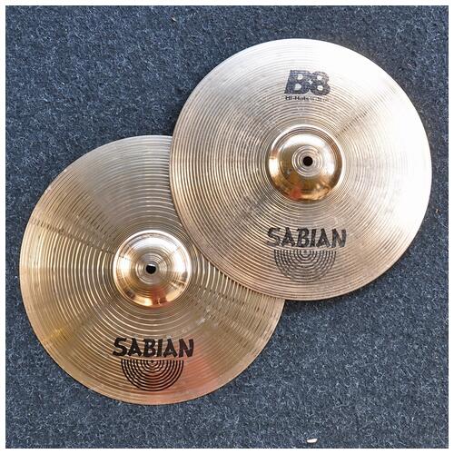 Image 1 - Sabian 14" B8 Hi Hat Cymbals *2nd Hand*